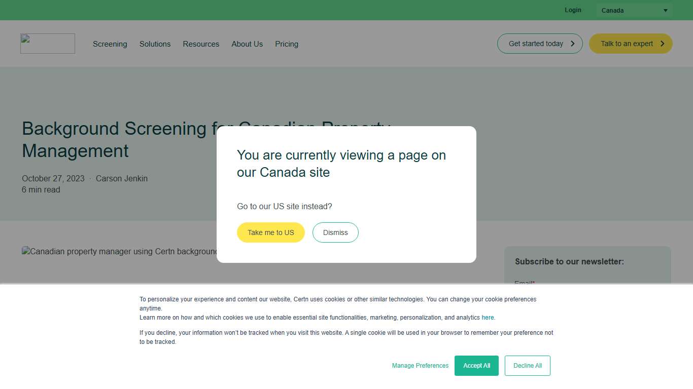 Background Screening for Canadian Property Management | Certn