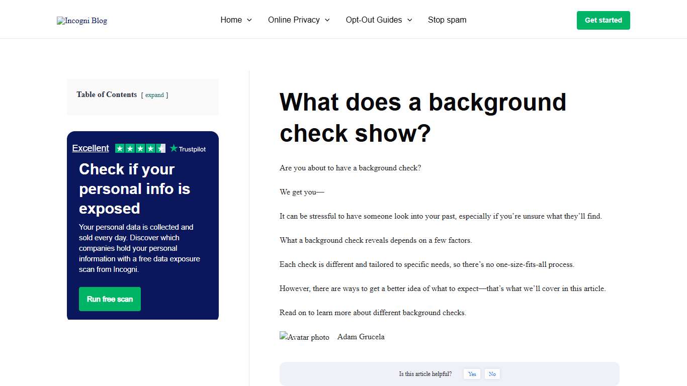 What does a background check show? [2026] | Incogni